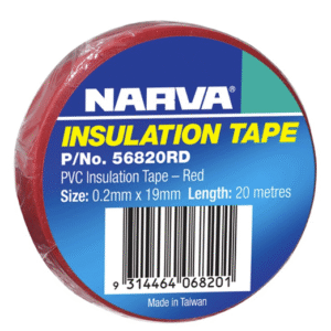 56820RD PVC INSULATION TAPE RED 19mm x 20M Each