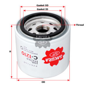 C-1210 OIL FILTER FITS Z125 1560187103